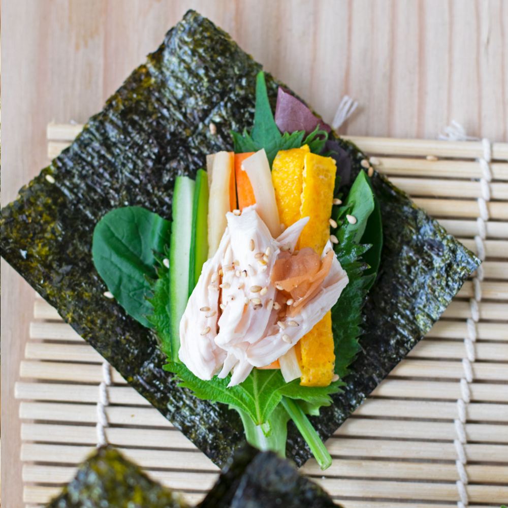 Alga Marinha Nori desidratada 10 Folhas (Yaki Sushi Nori) - Globo 30g