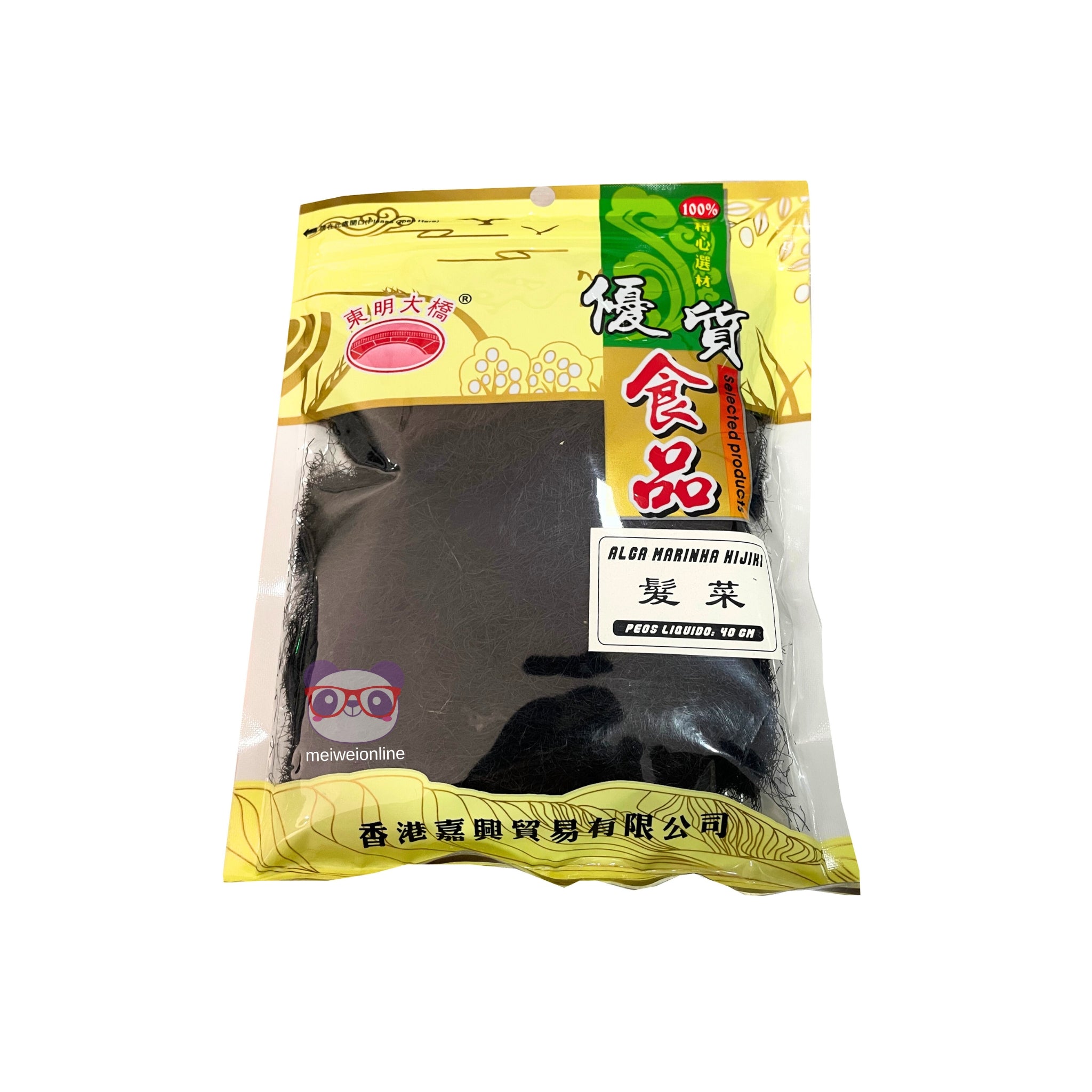 Alga marinha Hijiki (cabelo de anjo) desidratada - Zhong Shan 40g