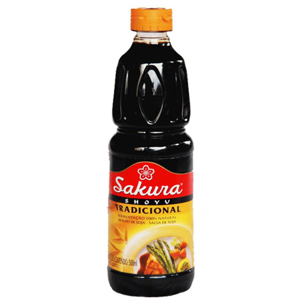 Molho de soja shoyu tradicional - Sakura 500ml