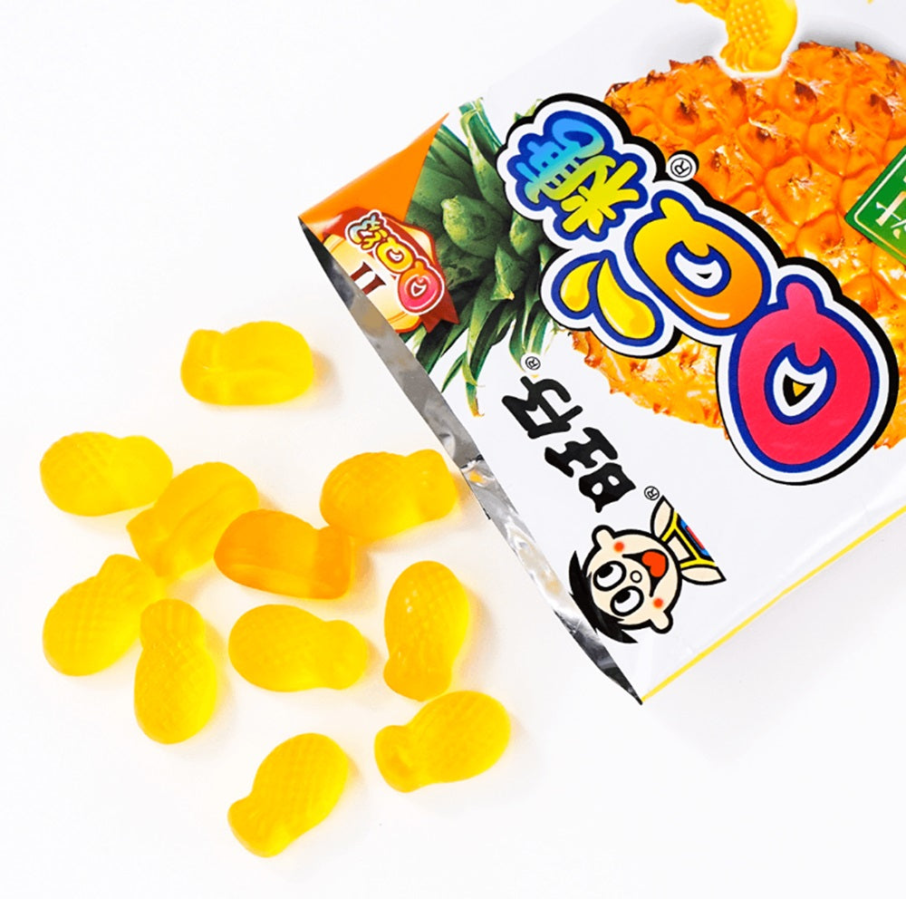 Bala de goma sabor abacaxi - Want Want 70g