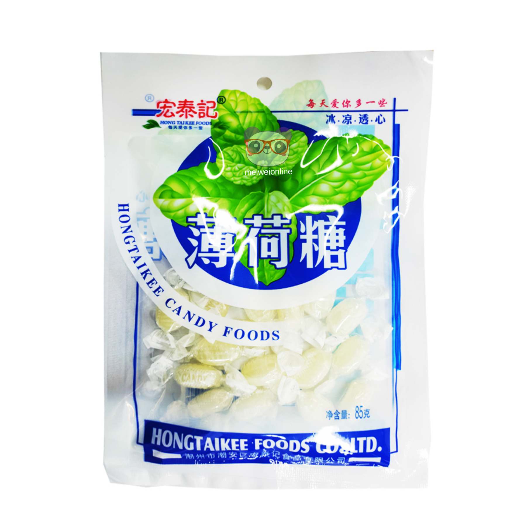 Bala de menta - Hong Tai Kee 85g