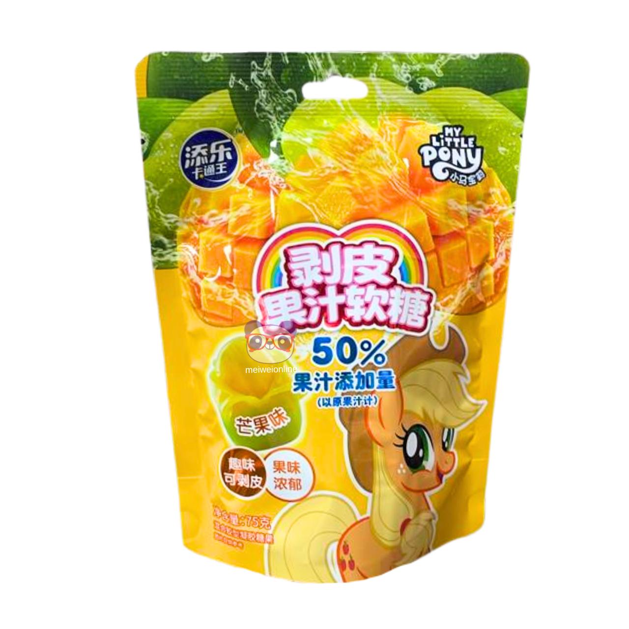 Bala de goma descascável 3D sabor manga - Tala's 75g