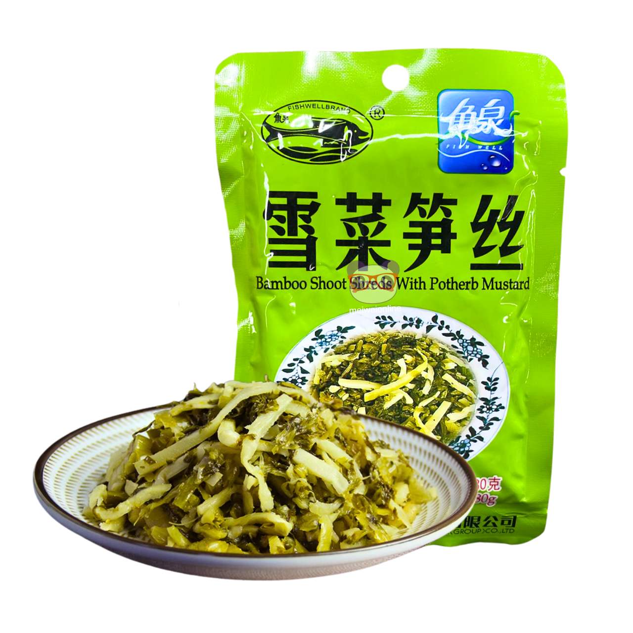 Broto de bambu com folha de mostarda - Fish Well 80g