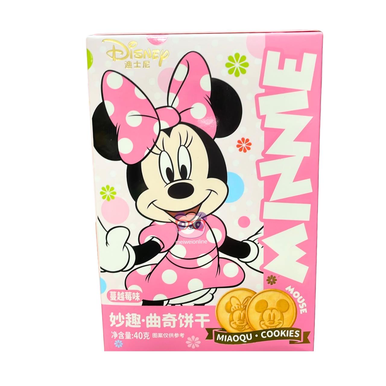 Biscoitos Miaoqu sabor cranberry Minnie - Disney 40g