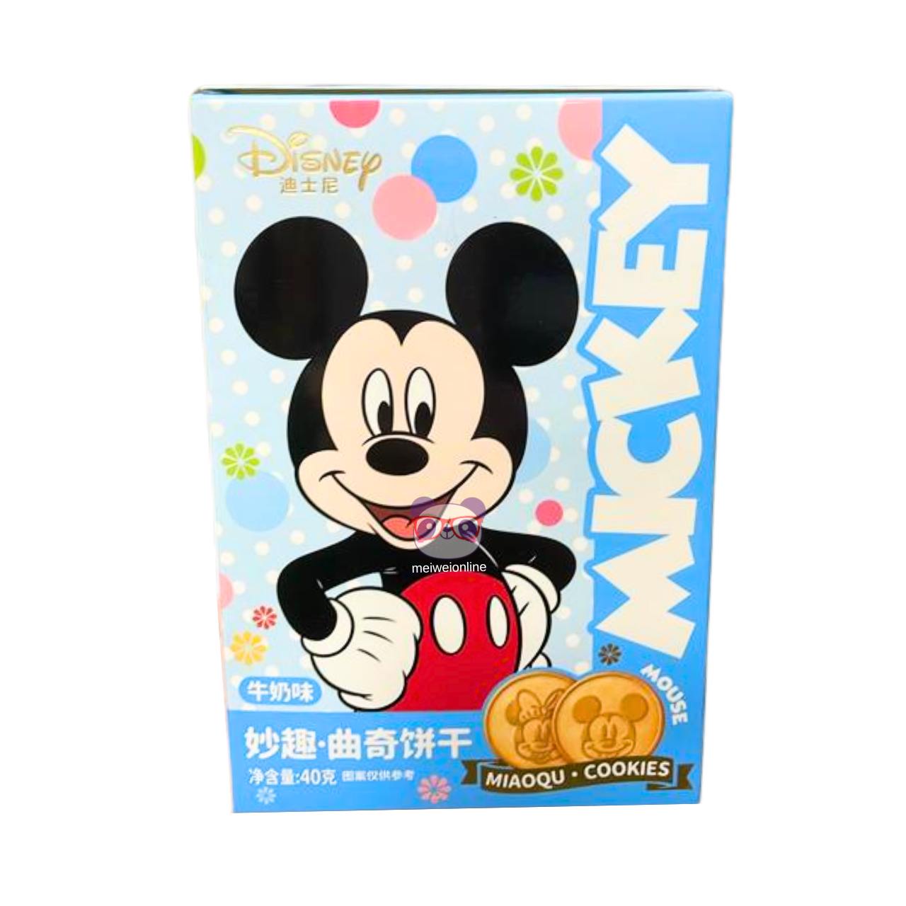 Biscoitos Miaoqu sabor leite Mickey - Disney 40g