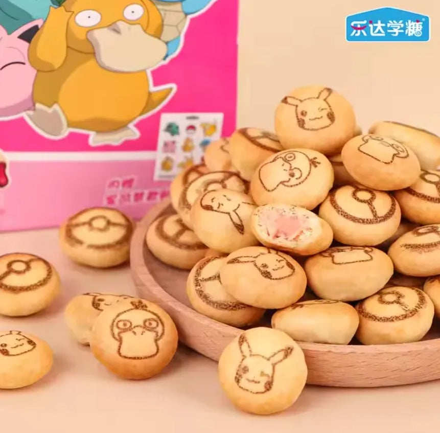 Biscoitos recheados sabor morango Pokémon 45g