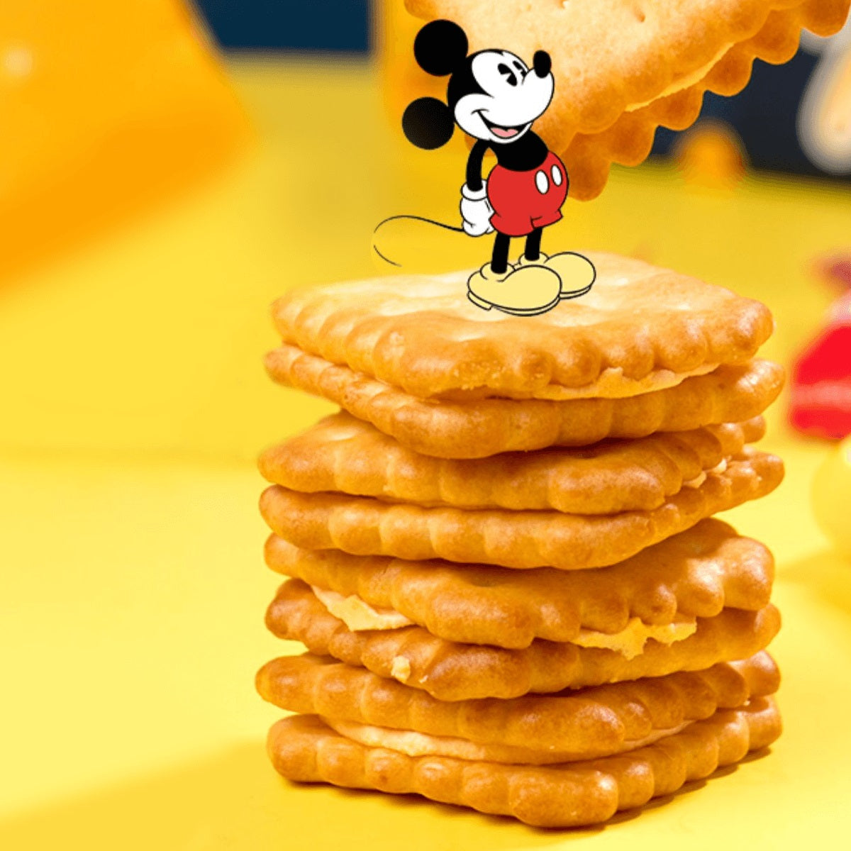Biscoito sanduíche de queijo Mickey - Disney 150g