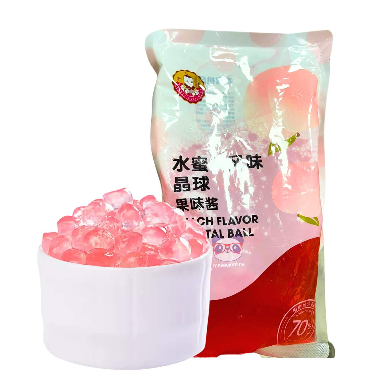 Bolinhas Explosivas (Popping boba) Bubble Kill sabor pêssego - Guangxi 1kg