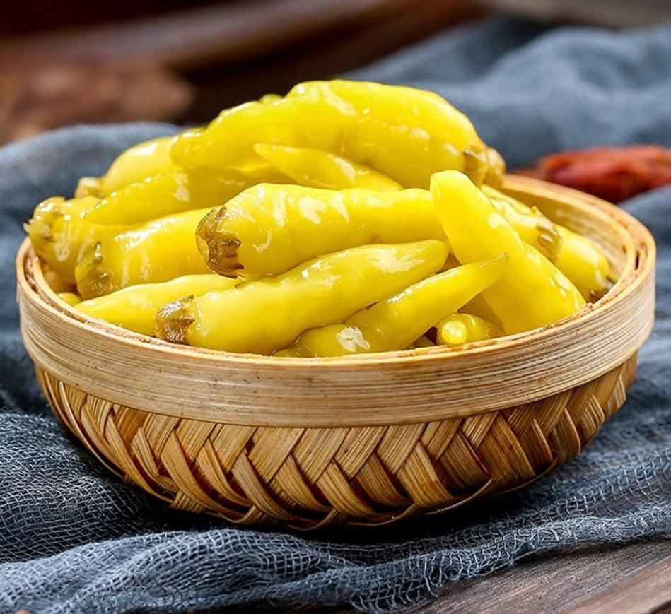 Pimenta verde em conserva - CaiHuaXiang 350g