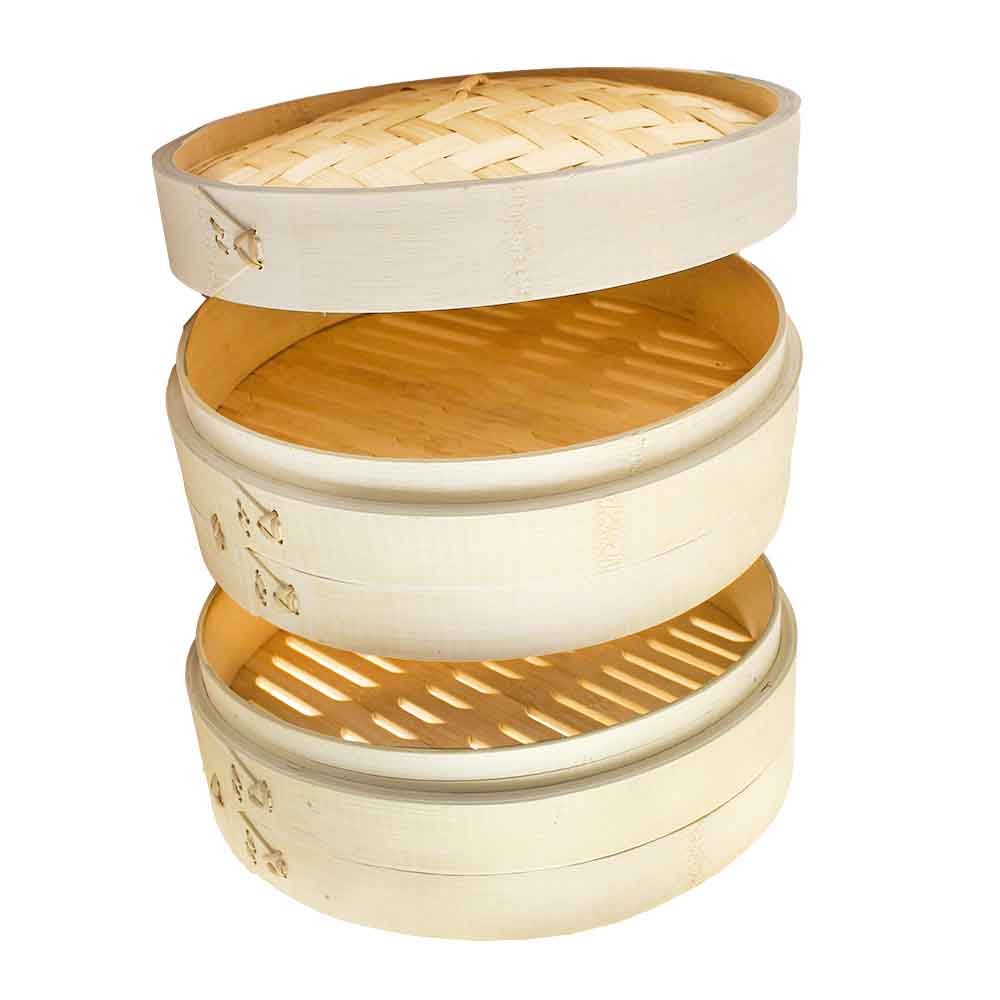 Panela De Bambu Cozimento A Vapor  - 15cm