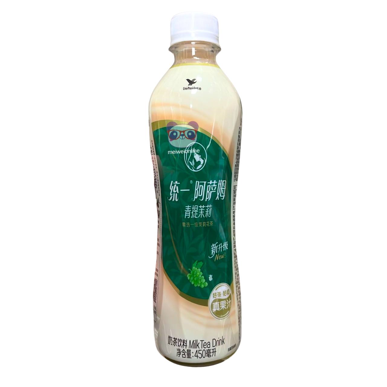 Chá de leite de uva verde e Jasmim - Uni President 450ml
