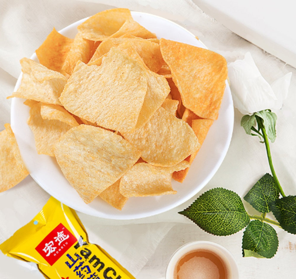 Chips de inhame sabor tomate - HongTu 90g
