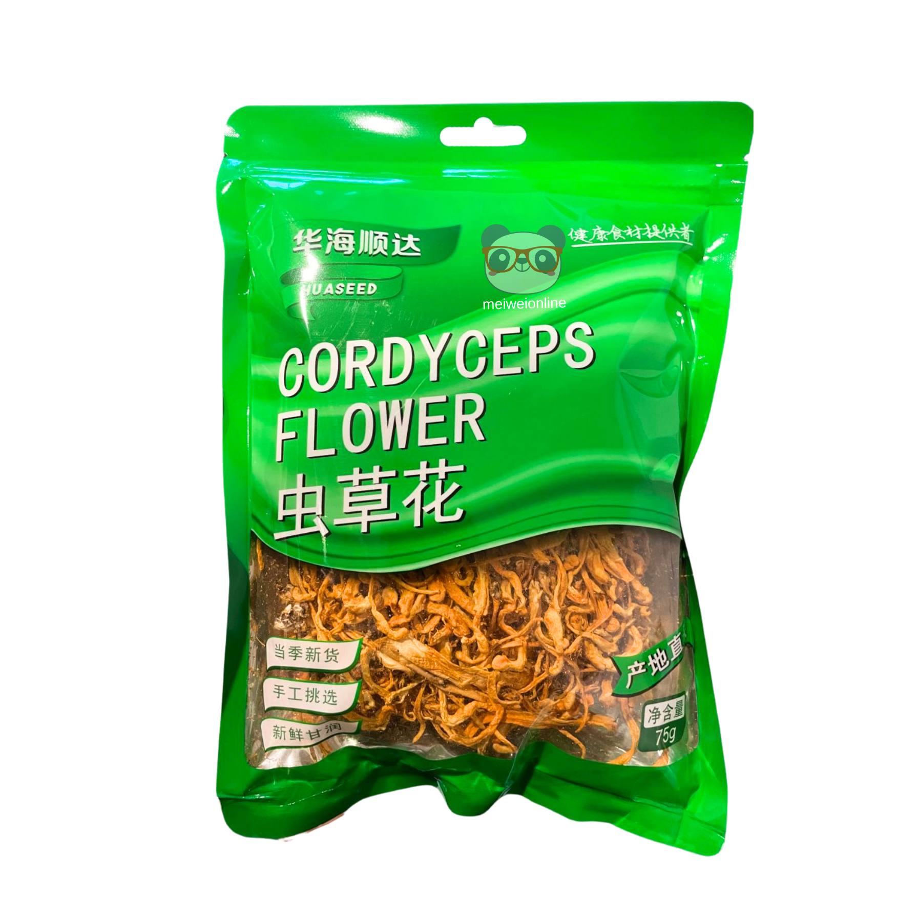 Cogumelo Cordyceps desidratado - Huaseed 75g