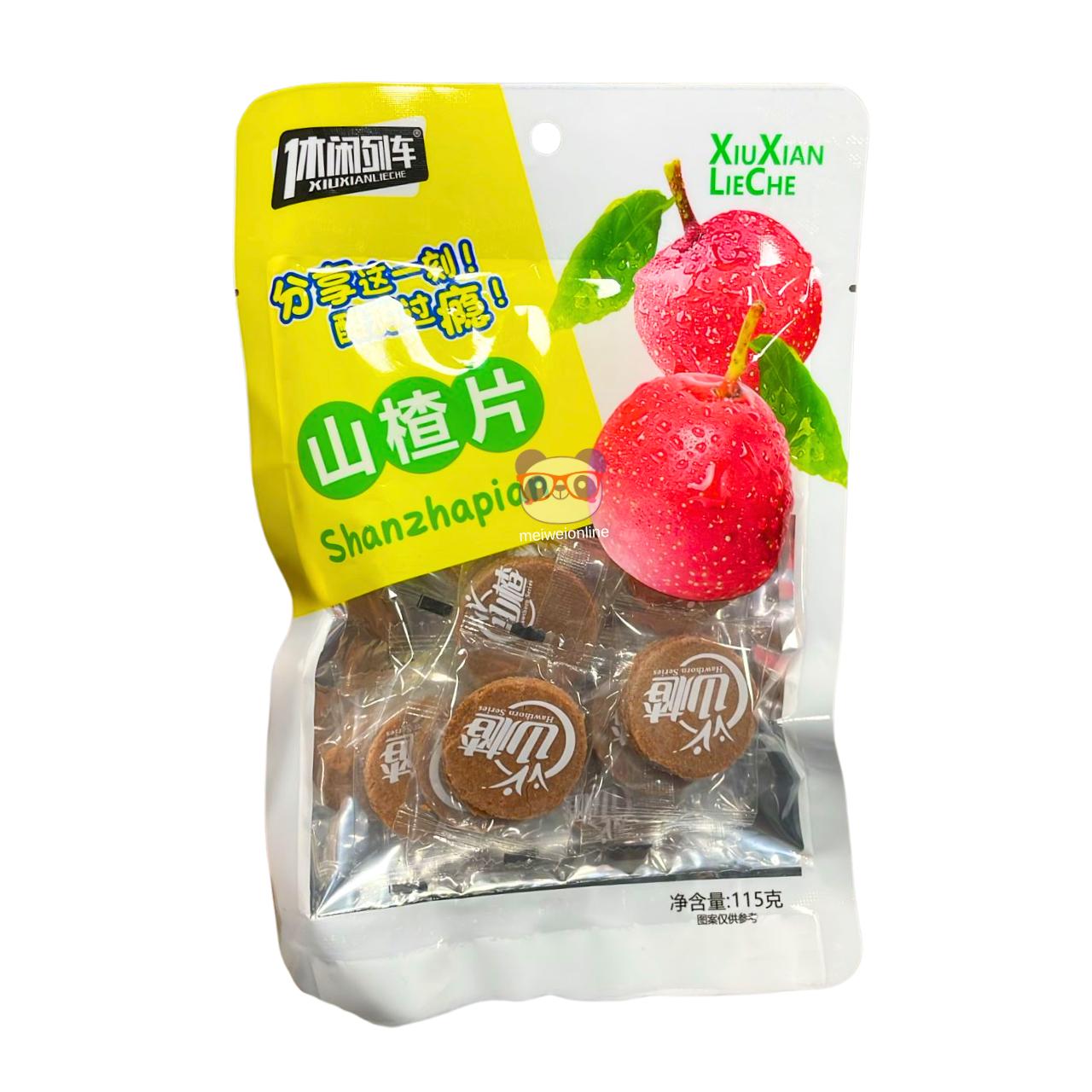 Doce de espinheiro fatiado (Shanzhapian) - Xiu Xian Lieche 115g