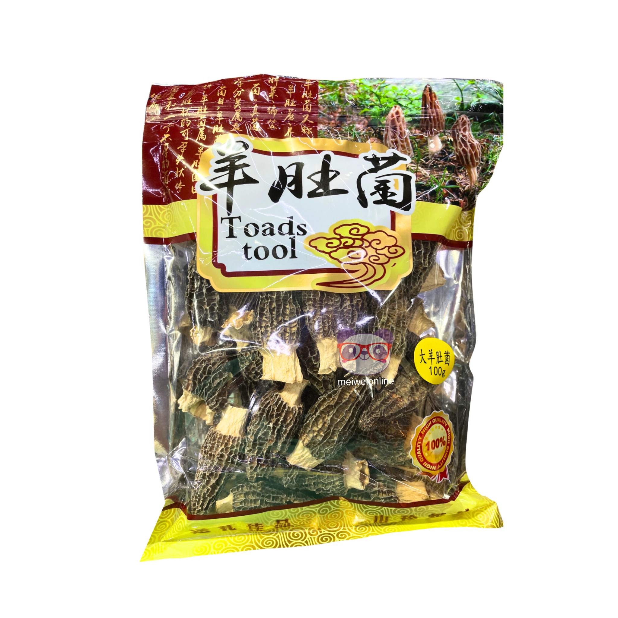 Cogumelo Dried Morel desidratado Wenzhou Runhua 100g