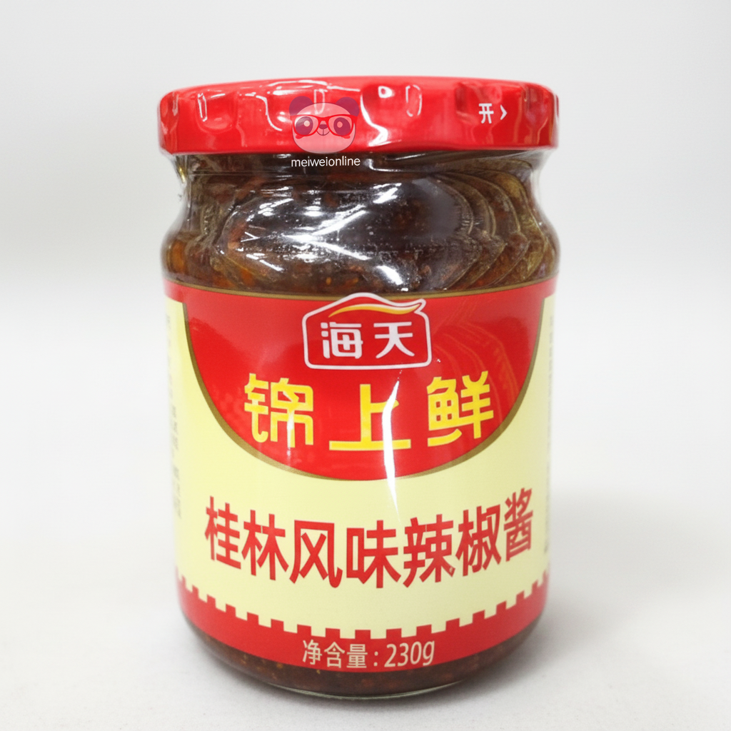 Molho de pimenta estilo Guilin 230g Haday Mei Wei pote oriental