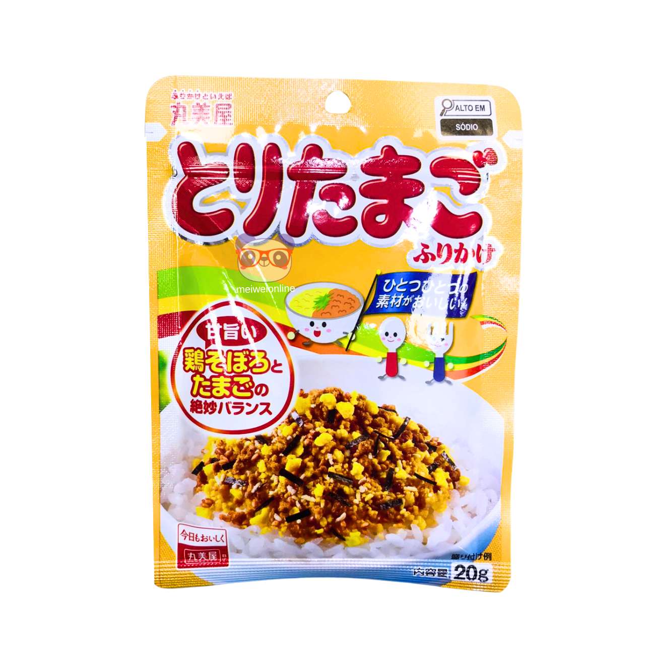 Furikake tempero para arroz sabor frango e ovo - Marumiya 20g