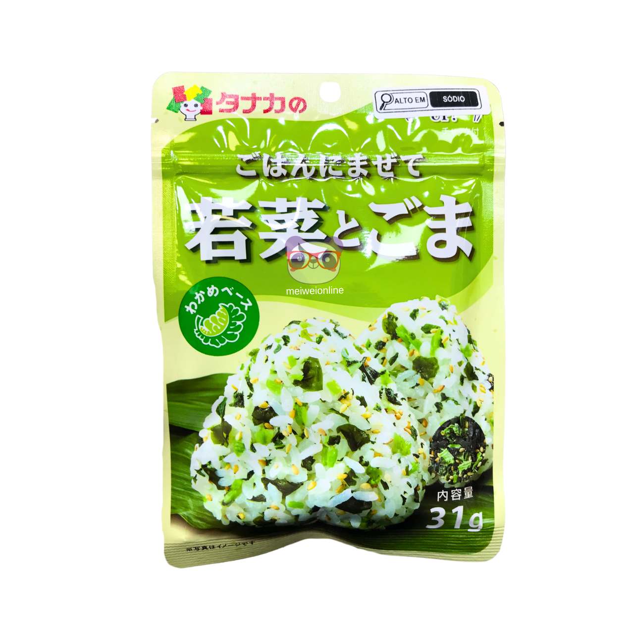 Furikake tempero para arroz gergelim e alga - Tanaka 31g
