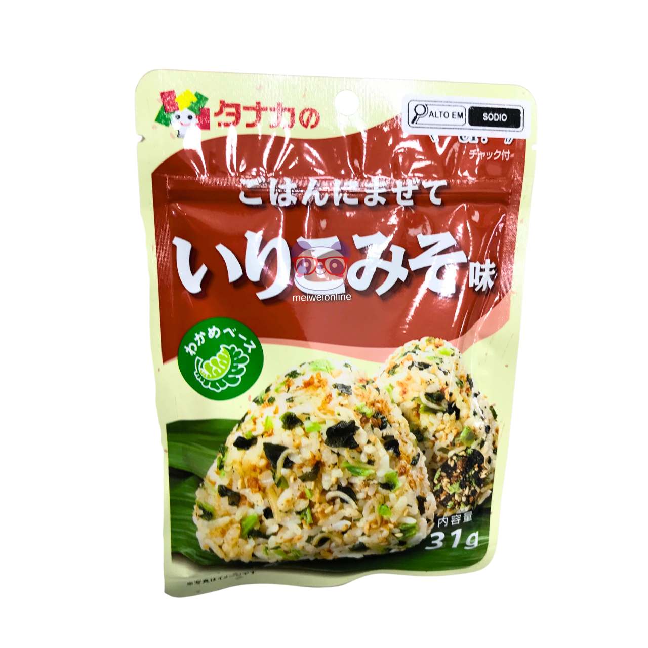 Furikake tempero para arroz sabor pasta de soja - Tanaka 31g