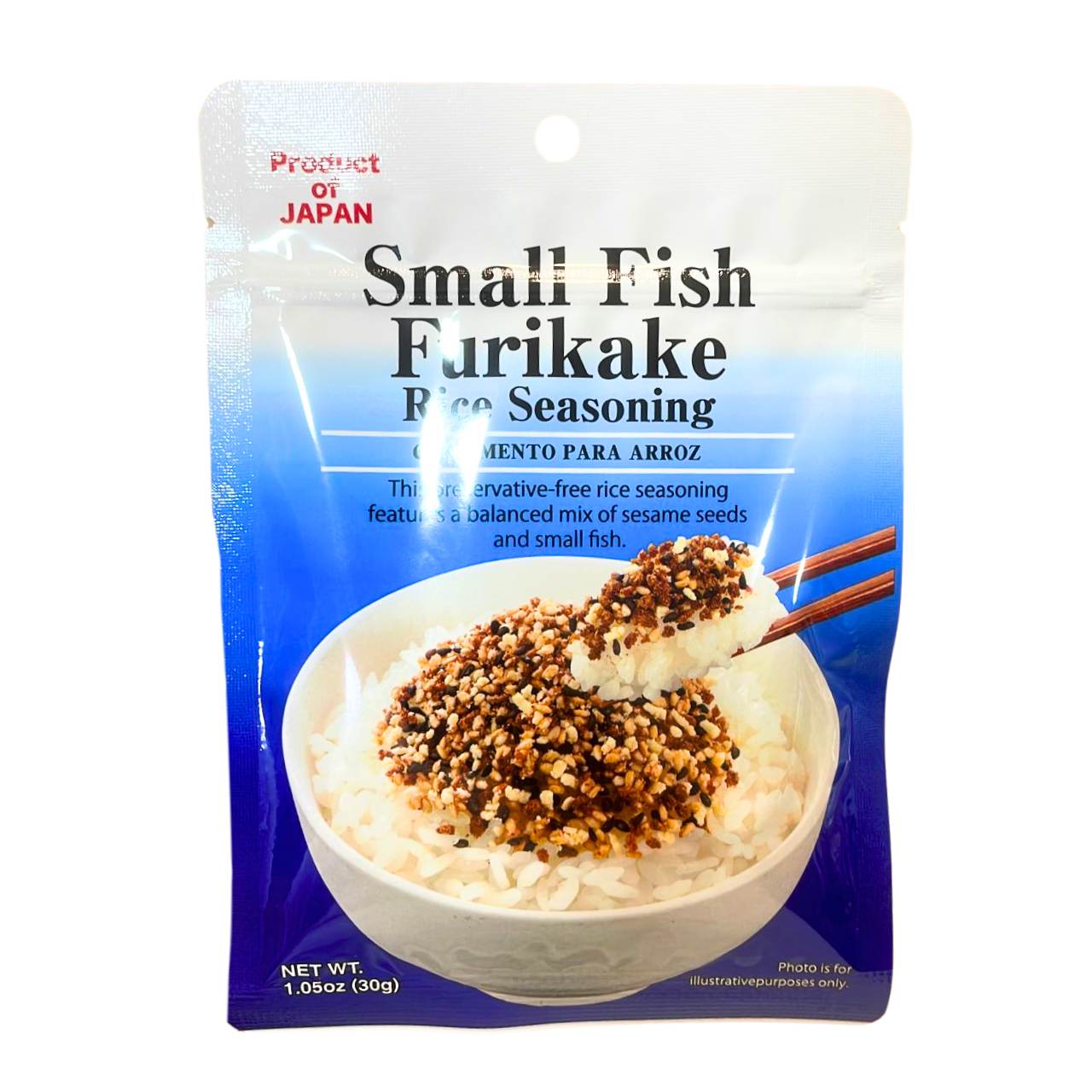 Furikake tempero para arroz sabor peixe - Daiso 30g