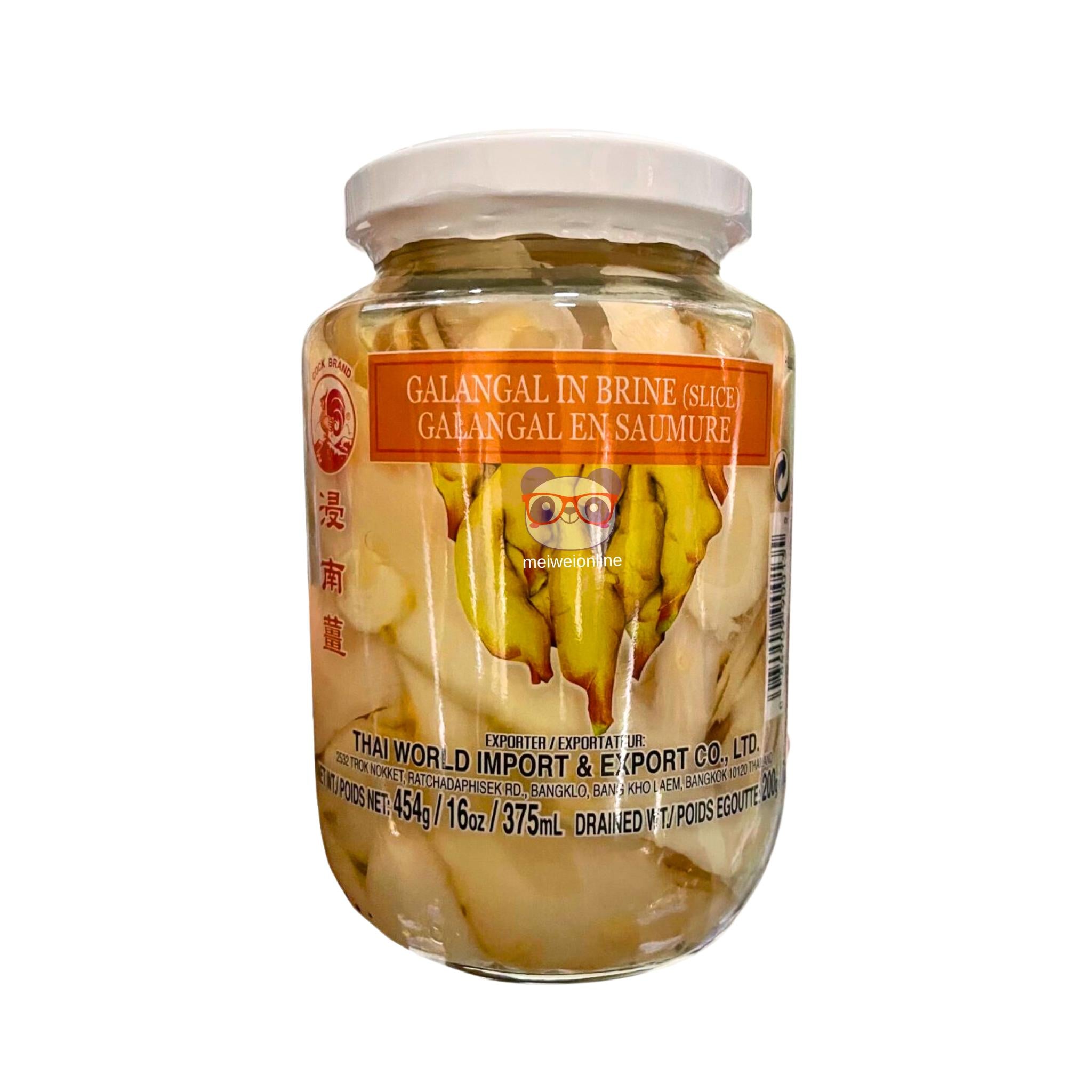 Galangal em conserva Cock Brand 454g