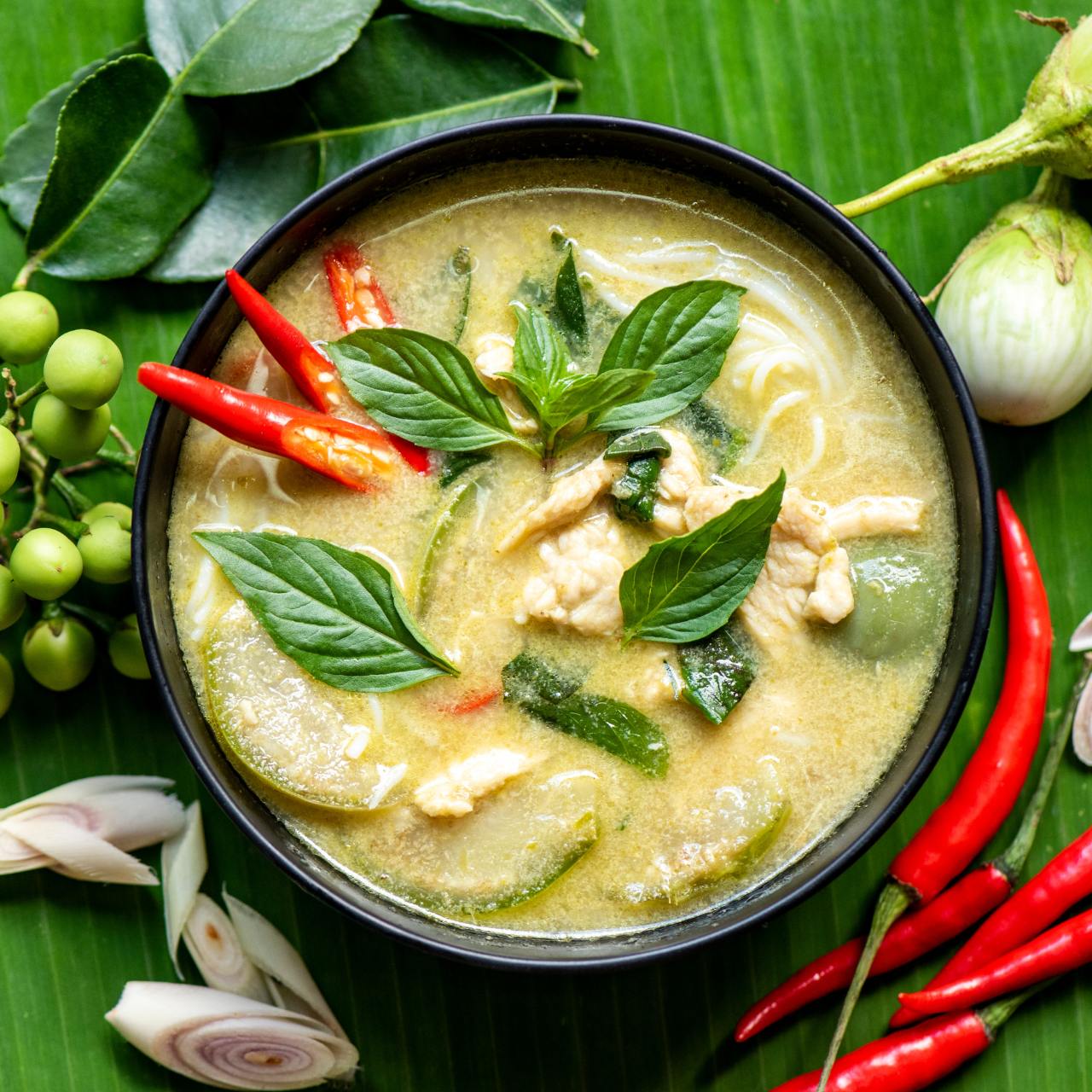 Pasta de Curry verde (Green Curry Paste) - Pantai 50g