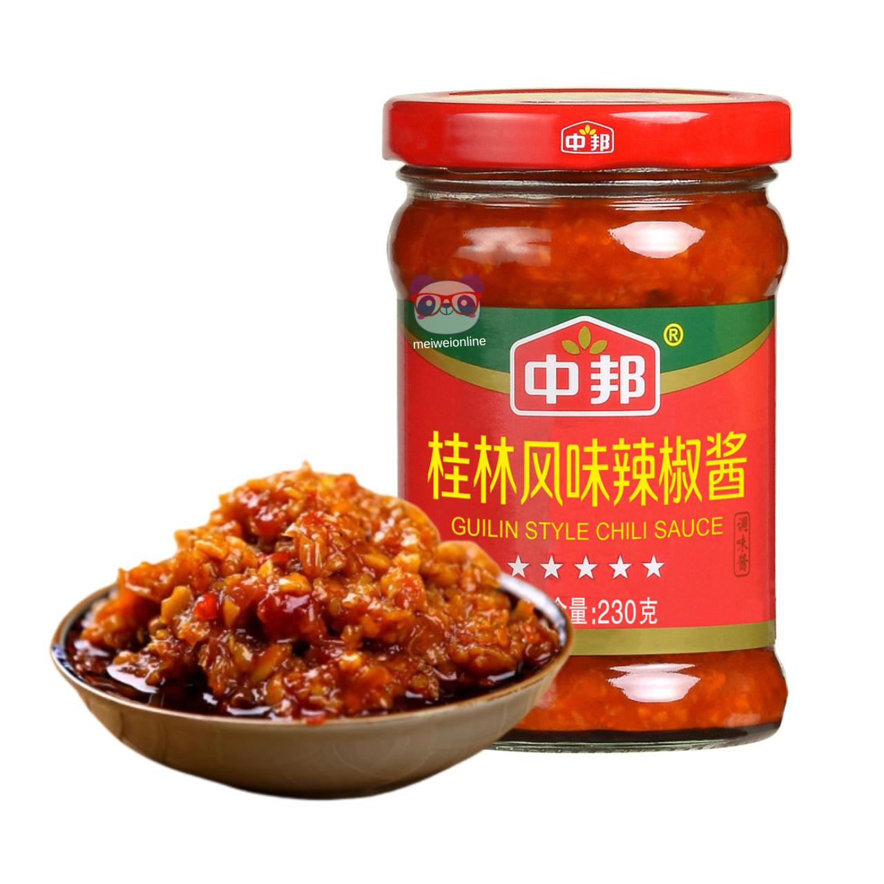 Molho de pimenta estilo Guilin - Zhong Bang 230g