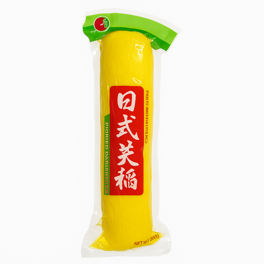 Mei Wei: Rabanete Daikon em Conserva Japonês（日式大根）- Jimeitang 450g - Embalagem em Fundo Branco