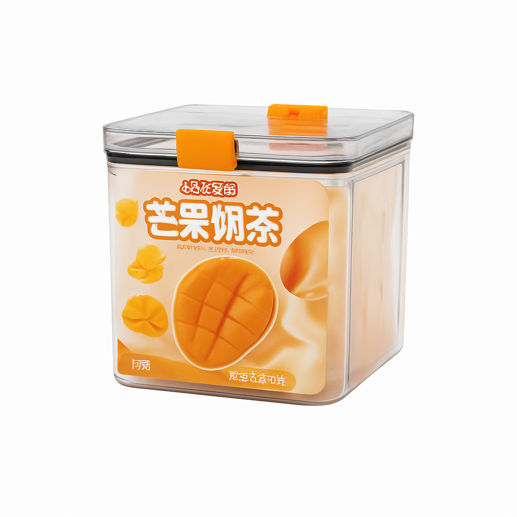 Mei Wei: Biscoito Wafer de Manga Crocante（书生百味奶芙脆）- Shusheng Baiwei 180g - Embalagem em Fundo Branco