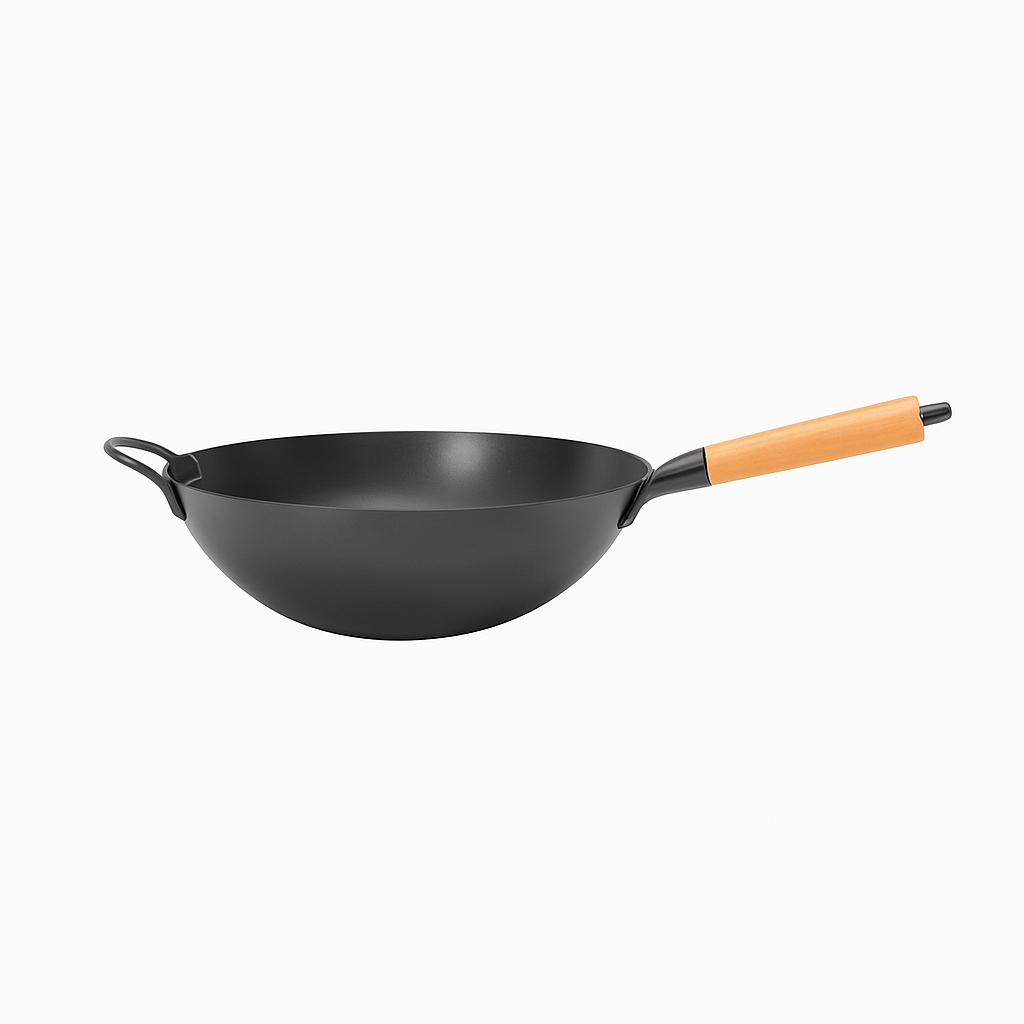 Mei Wei: Wok Antiaderente Fundo Redondo（华邦乐扣）34cm - Embalagem em Fundo Branco