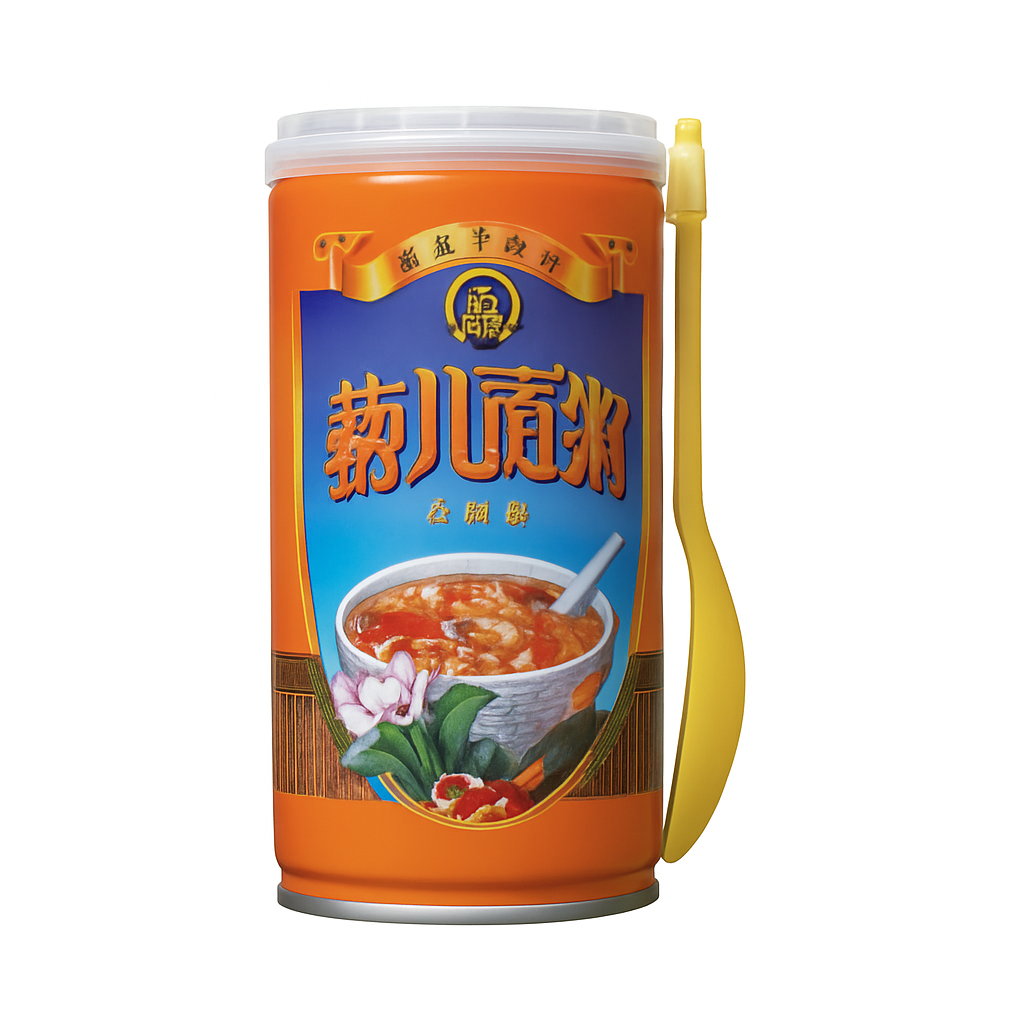 Mei Wei: Minghua Oito Tesouros（八寶粥）- Minghua 430ml - Embalagem em Fundo Branco