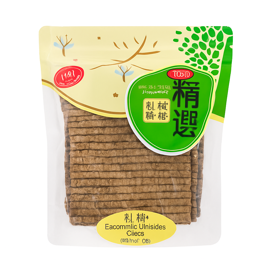 Mei Wei: Eucommia Ulmoides （杜仲）- 100g - Embalagem em Fundo Branco