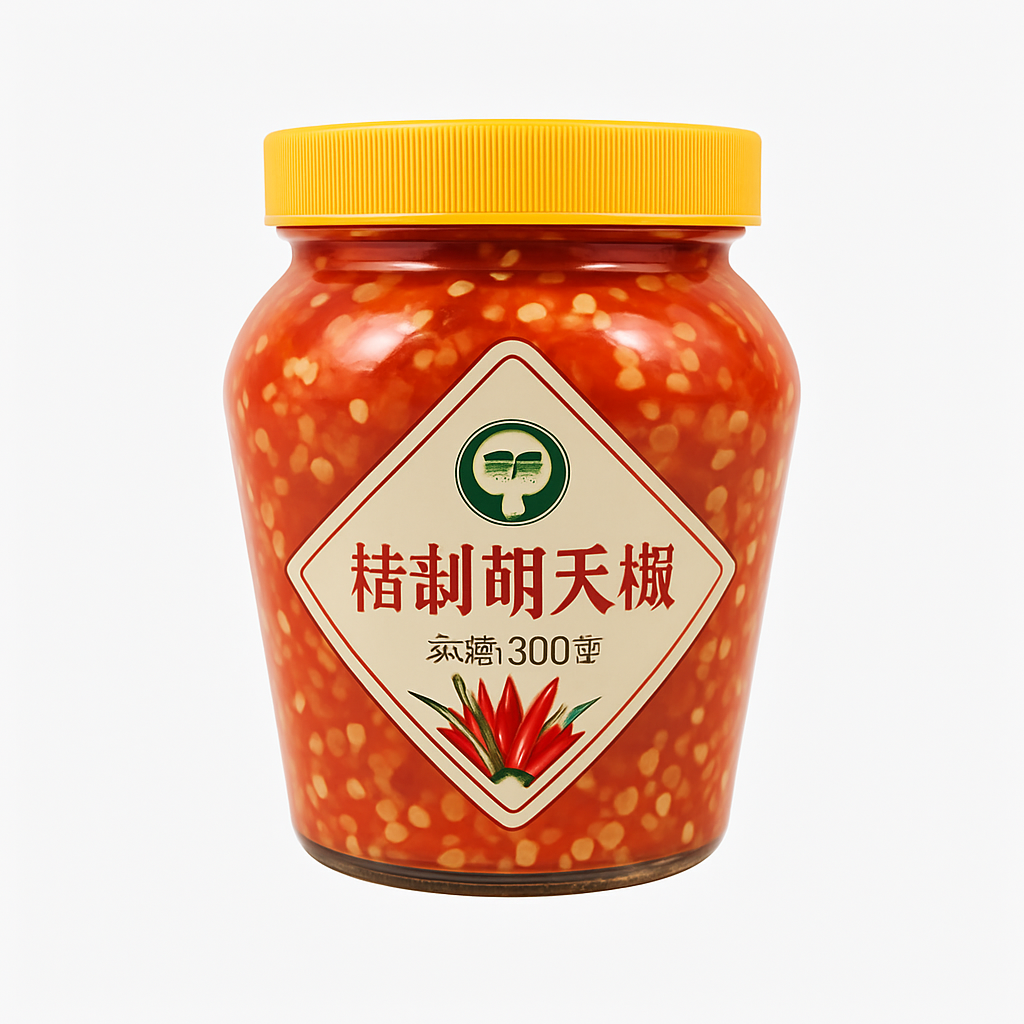 Mei Wei: Pimenta Picada Chinesa（精制朝天椒）- Baoliang 500g - Embalagem em Fundo Branco