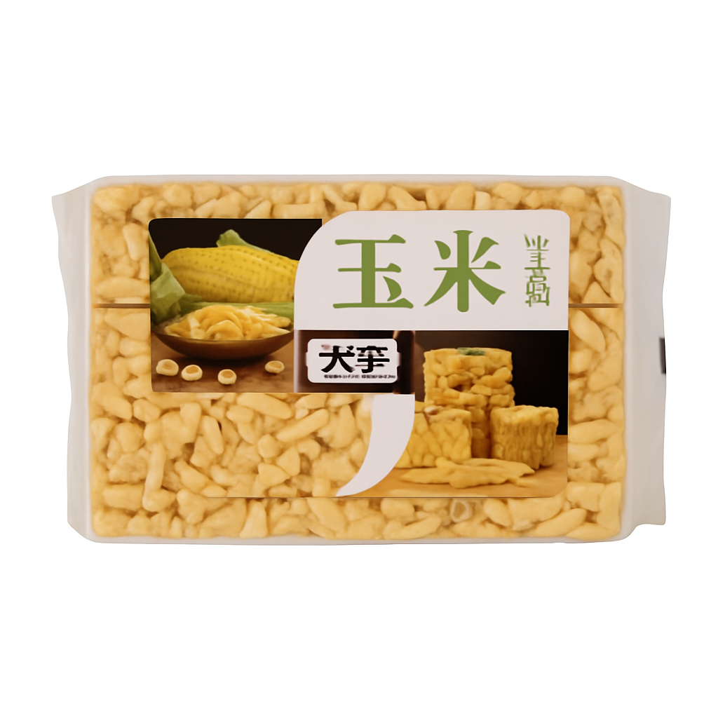 Mei Wei: Sachima de Milho（玉米沙琪玛）- Dayu 408g - Embalagem em Fundo Branco