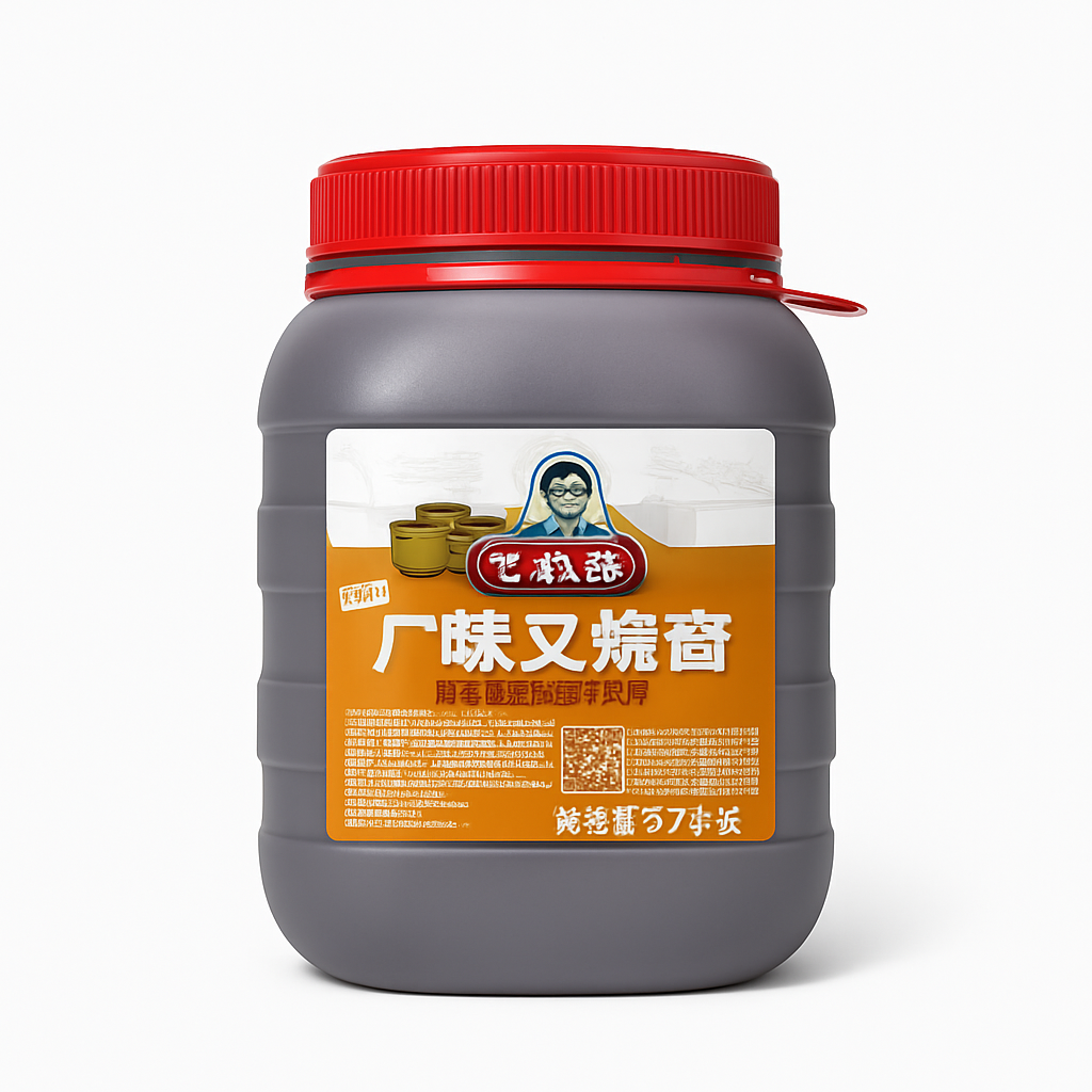 Mei Wei: Molho Char Siu（广味源叉烧酱）- Guangweiyuan 3.7kg - Embalagem em Fundo Branco