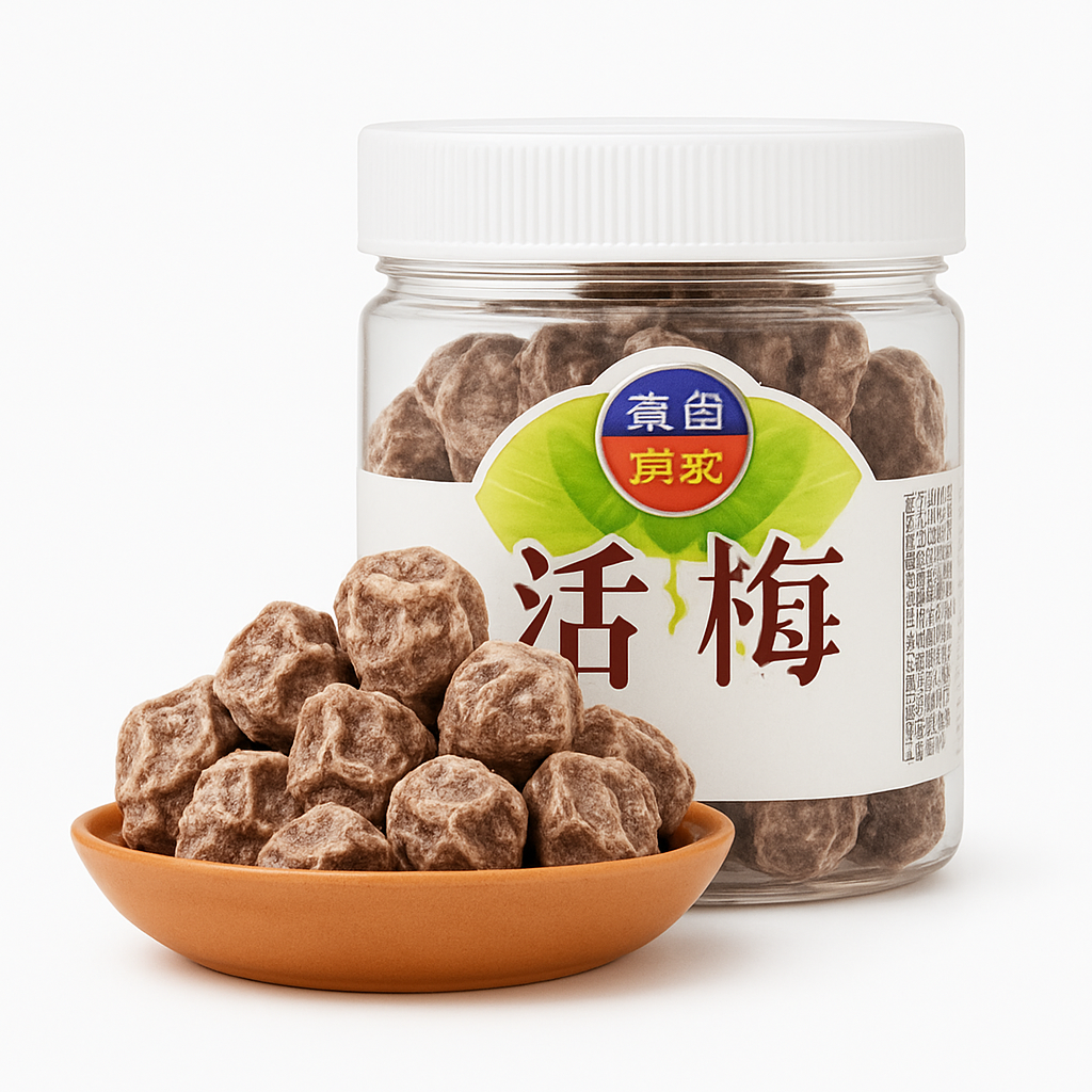 Mei Wei: Ameixa Seca Doce（甜心屋话梅）- Txw 190g - Embalagem em Fundo Branco