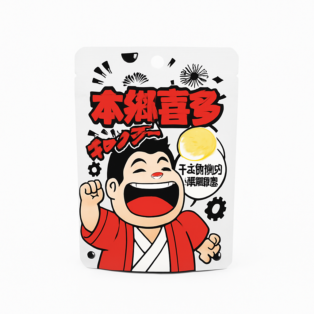 Mei Wei: Qishi Biscoito de Chocolate Sabor Gema de Ovo Salgado（奇士巧克力蛋黄夹心饼干）- 54g - Embalagem em Fundo Branco