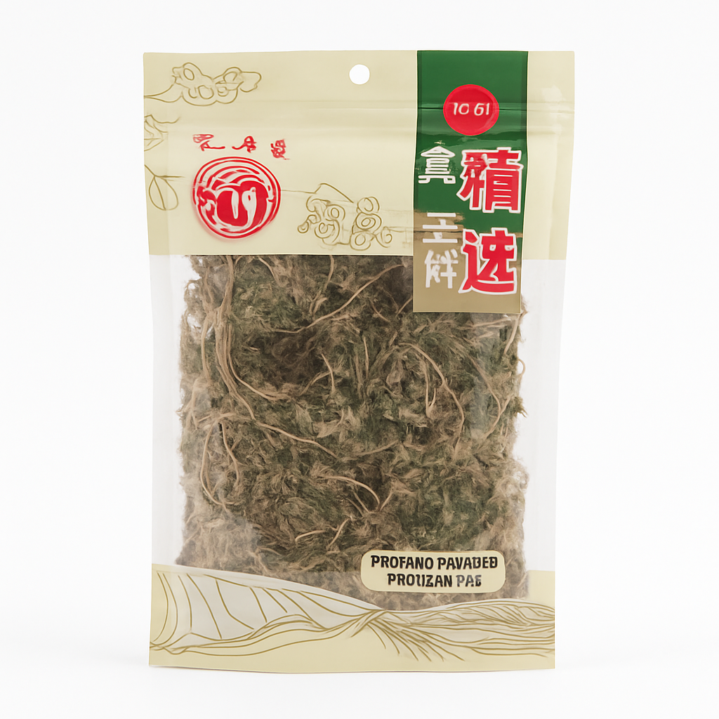 Mei Wei: Erva Plantago（车前草）- 57g - Embalagem em Fundo Branco