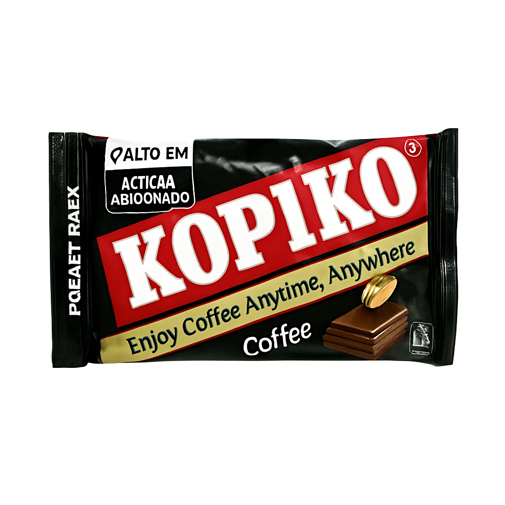 Mei Wei: Bala Kopiko Coffee（コピコ）- Kopiko 32g - Embalagem em Fundo Branco