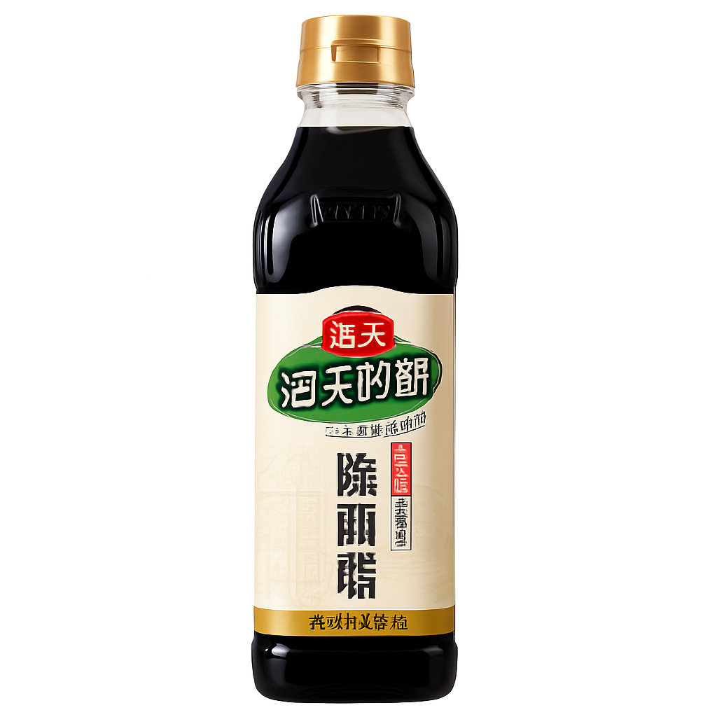 Mei Wei: Vinagre para Salada（海天凉拌醋）- Haitian 500ml - Embalagem em Fundo Branco