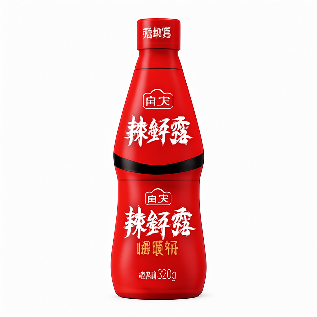 Mei Wei: Molho Picante Haitian（海天辣鲜露）- Haitian 520g - Embalagem em Fundo Branco