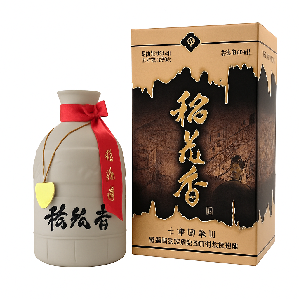 Mei Wei: Daohuaxiang 10 Anos（稻花香十年）- 500ml - Embalagem em Fundo Branco