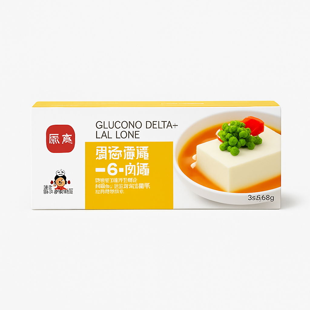 Mei Wei: Glucono Delta Lactona（葡萄糖酸内酯）- Changmao 1kg - Embalagem em Fundo Branco