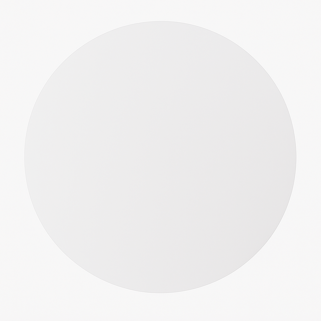 Mei Wei: Tábua de Corte Redonda Antibacteriana（胶菜板）- 38cm - Embalagem em Fundo Branco