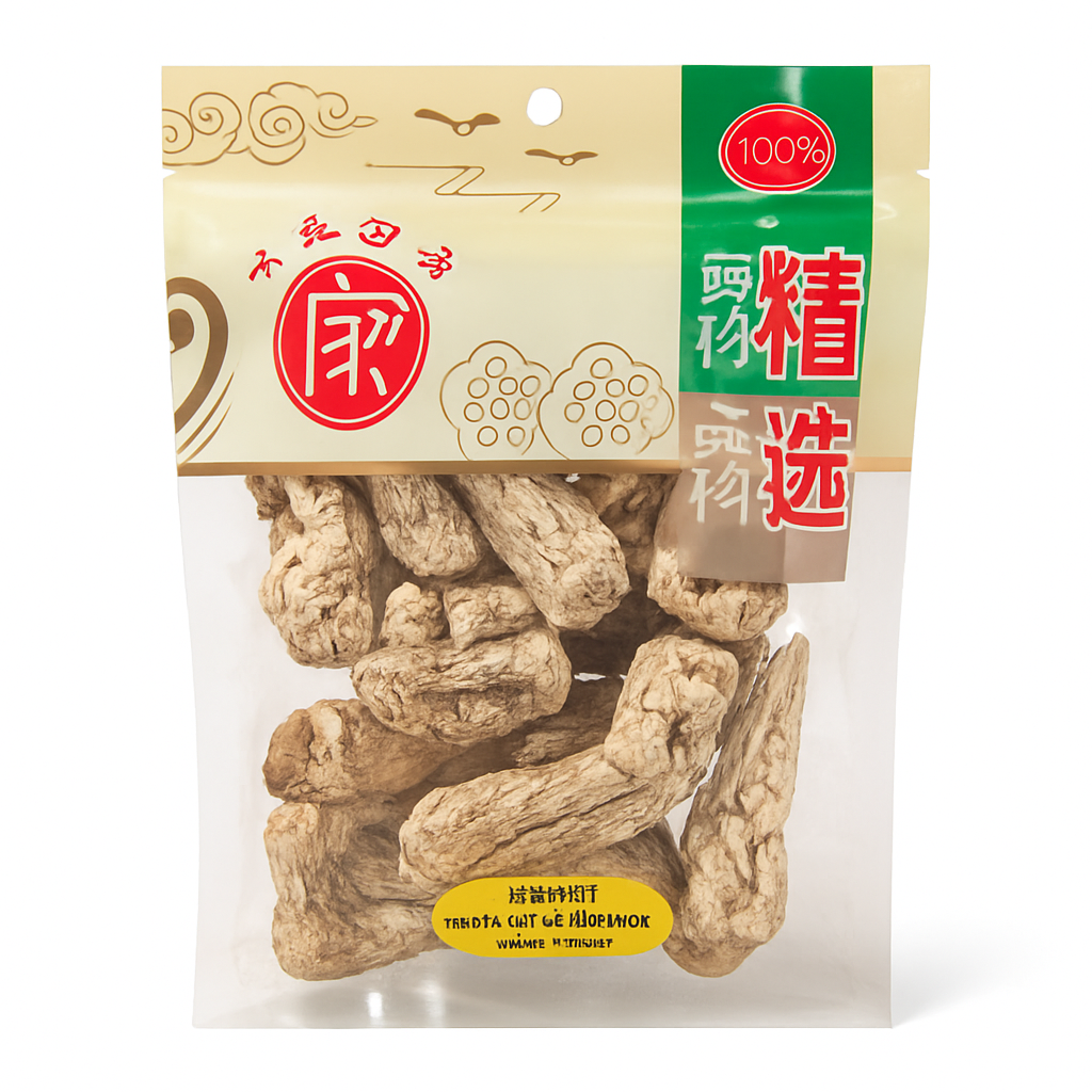Mei Wei: Raiz de Angélica Chinesa（当归头）- Wan Jia 150g - Embalagem em Fundo Branco