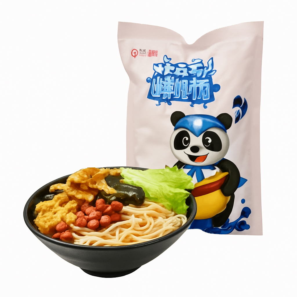 Mei Wei: Macarrão Instantâneo Luosifen（柳全螺蛳粉）- Panda 330g - Embalagem em Fundo Branco