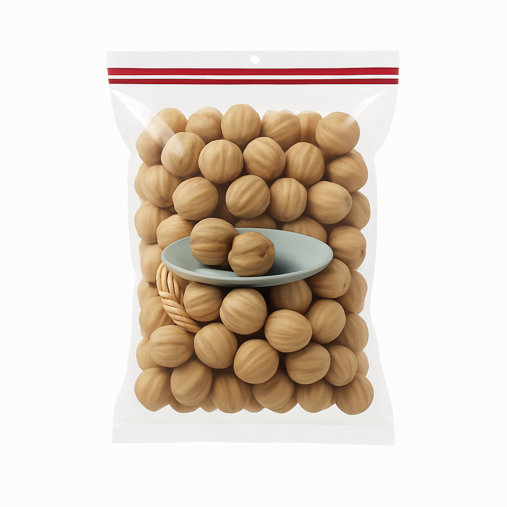 Mei Wei: Biscoitos de Arroz Japonês（日式水泡饼）- Kasugai 200g - Embalagem em Fundo Branco