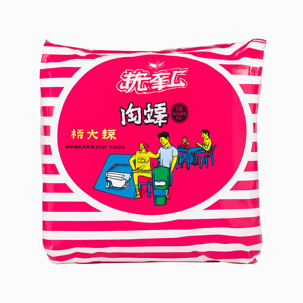 Mei Wei: Macarrão Instantâneo Sabor Carne de Porco（肉燥麵）- Uni-President 85g - Embalagem em Fundo Branco