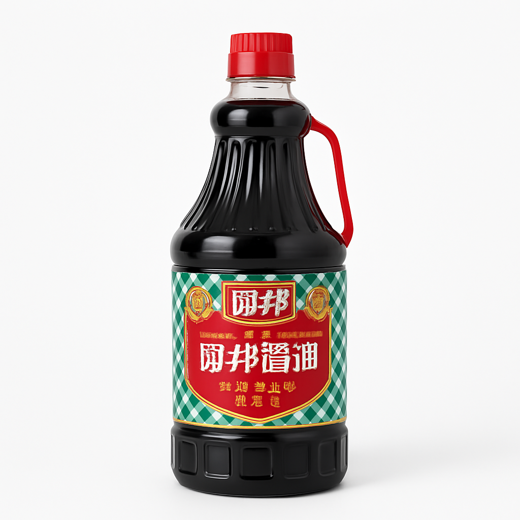 Mei Wei: Molho de Soja Premium（厨邦酱油）- Chu Bang 1.25L - Embalagem em Fundo Branco