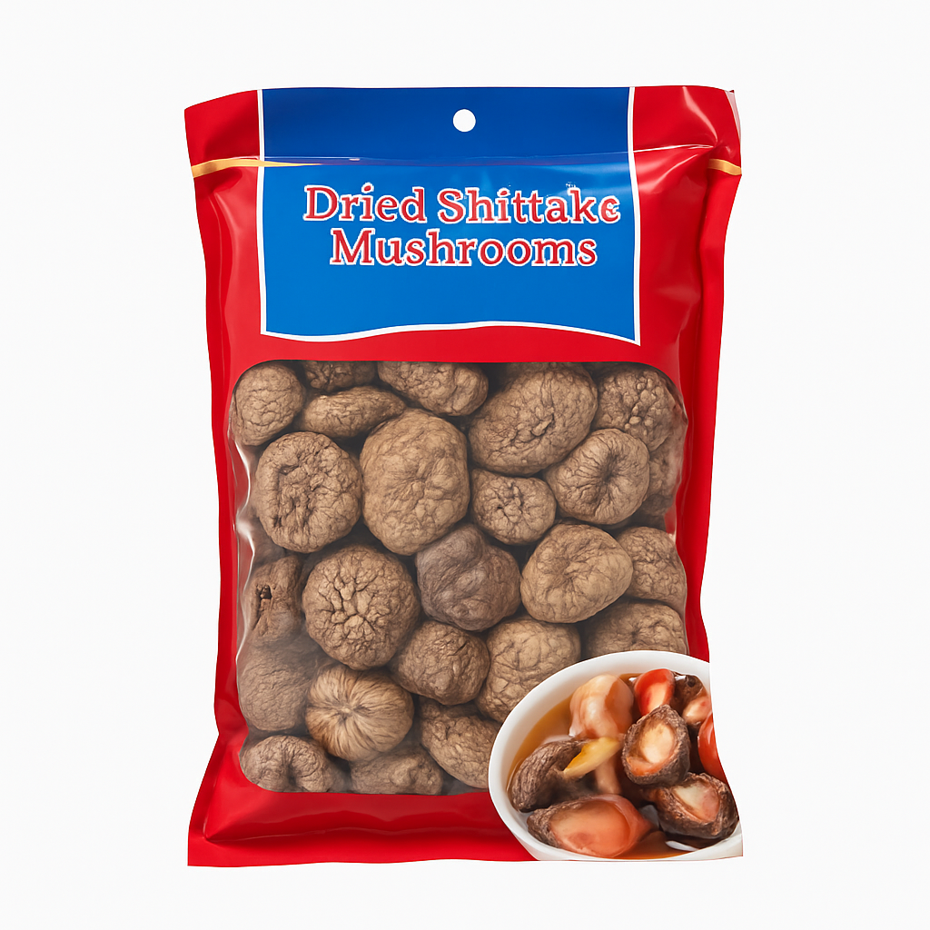 Mei Wei: Cogumelo Shiitake Seco（椎茸）400g - Embalagem em Fundo Branco